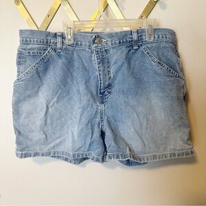 Tommy Hilfiger cargo style denim shorts.